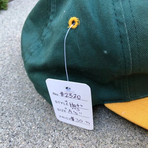 Vintage MLB Oakland A's Athletics Snapback Hat Boys Kids Green Adjustable Cap - Picture 5 of 6
